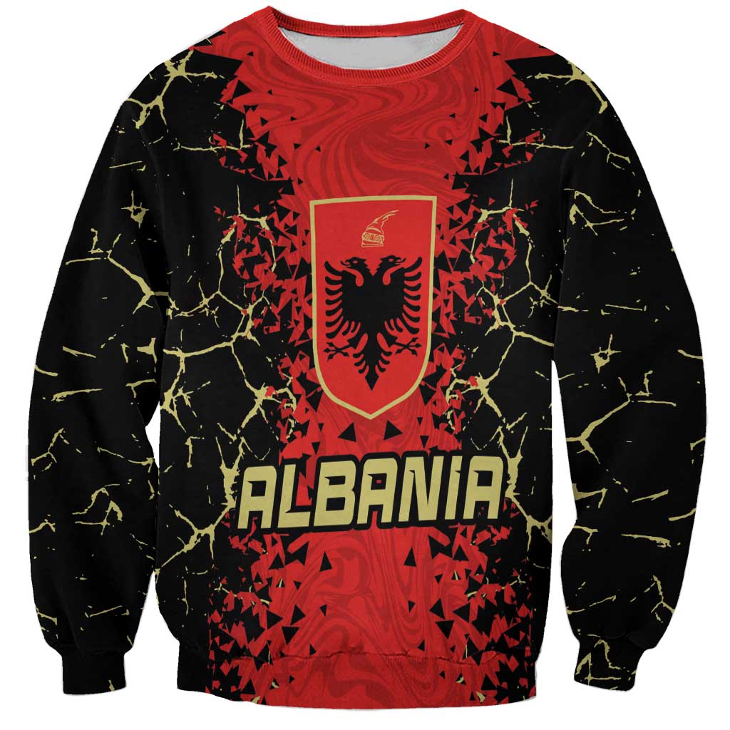 Custom Albania Football 2024 Go Champion Sweatshirt - Wonder Print Shop