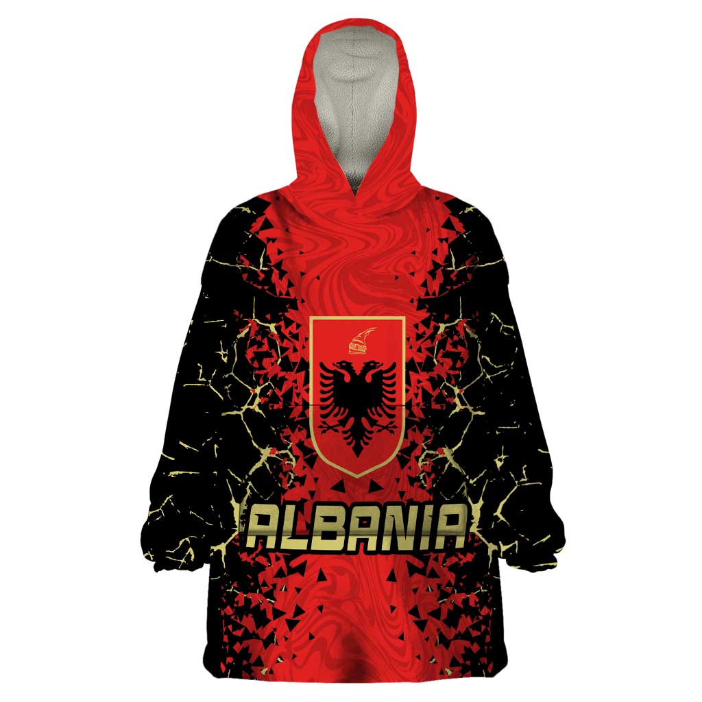 Custom Albania Football 2024 Go Champion Wearable Blanket Hoodie - Wonder Print Shop