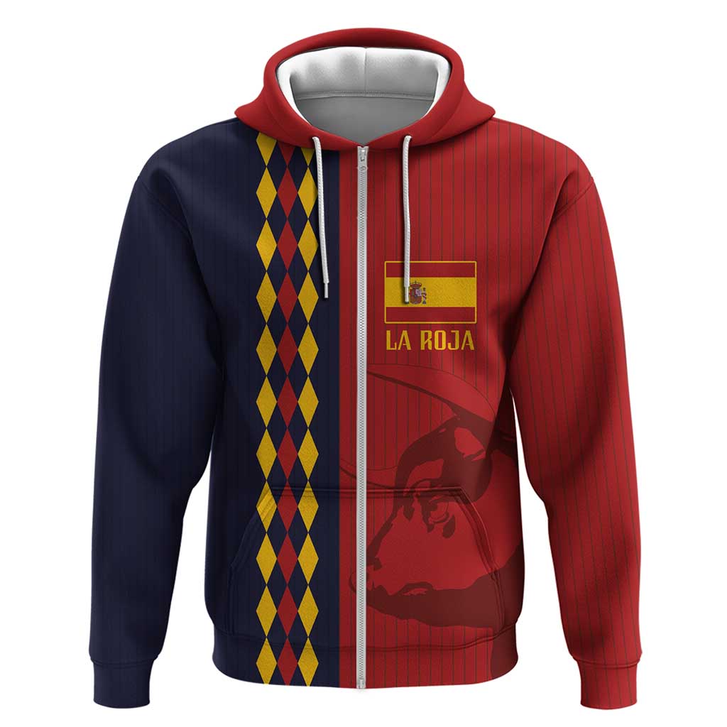 Custom Spain Football 2024 Go Champion Zip Hoodie - Wonder Print Shop