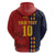 Custom Spain Football 2024 Go Champion Zip Hoodie - Wonder Print Shop