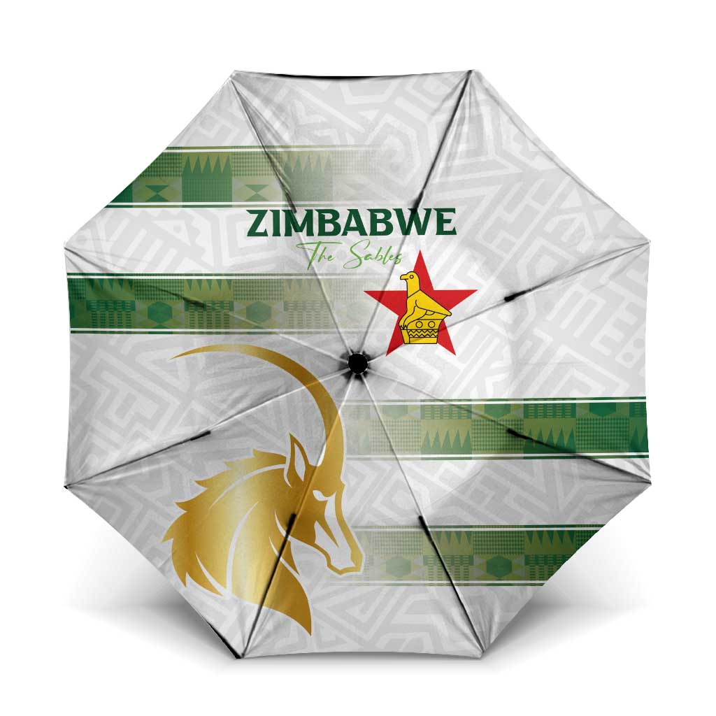Zimbabwe Rugby The Champions 2025 Umbrella The Gold Sables Version - Wonder Print Shop