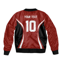 Custom Japan Volleyball Bomber Jacket Sporty Style Red Color