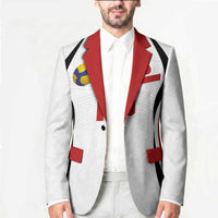 Custom Japan Volleyball Blazer Sporty Style White Color