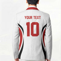 Custom Japan Volleyball Blazer Sporty Style White Color