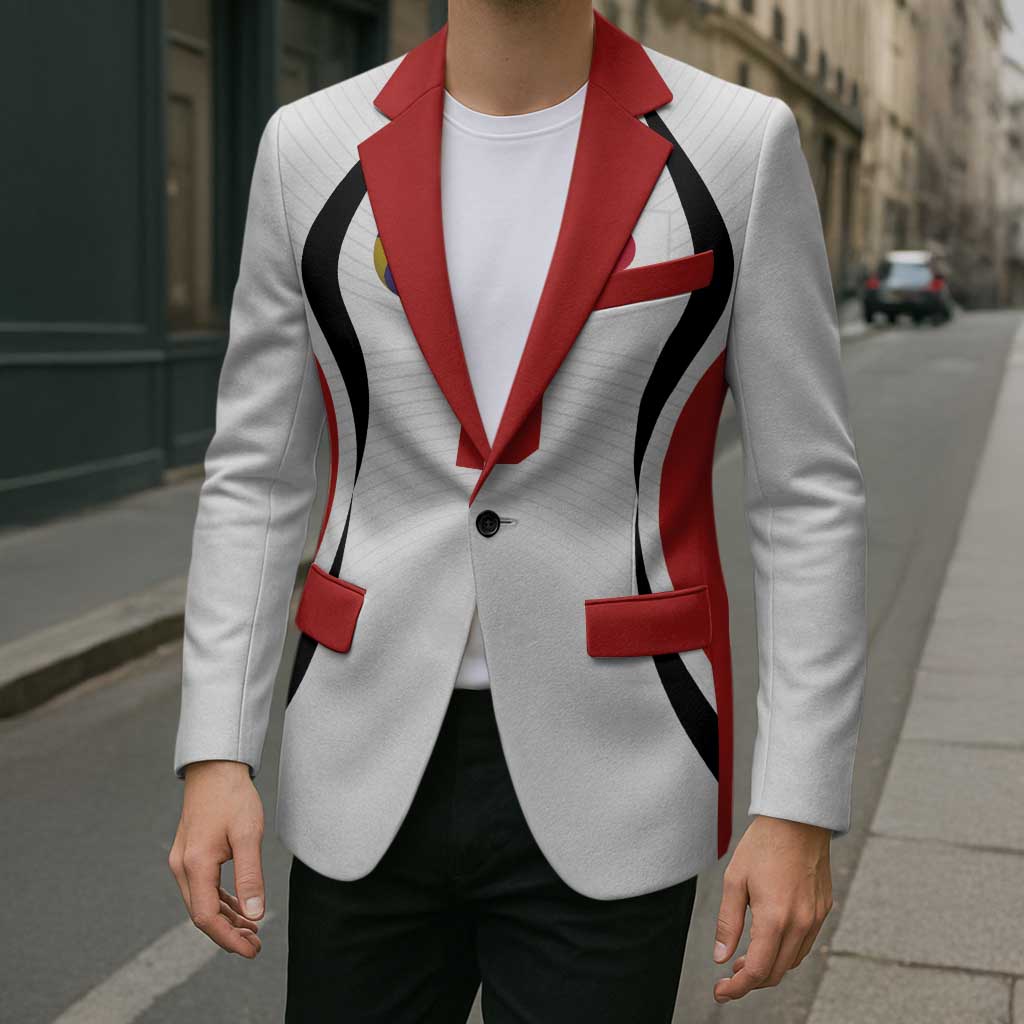 Custom Japan Volleyball Blazer Sporty Style White Color