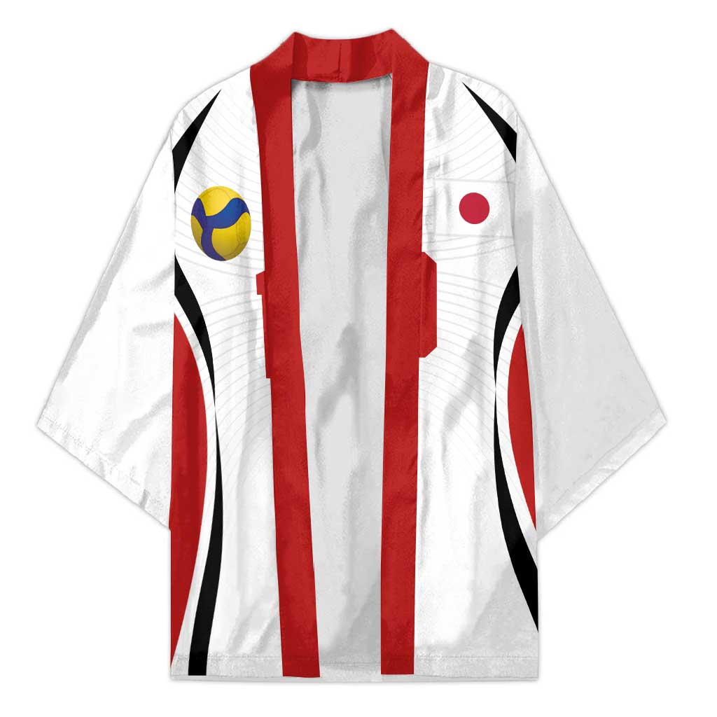 Custom Japan Volleyball Kimono Sporty Style White Color