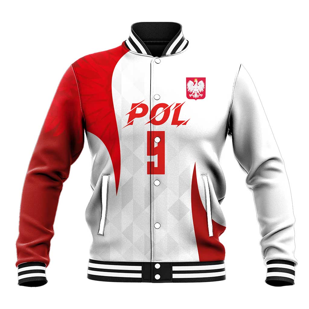 Custom Poland Volleyball Baseball Jacket Sporty Wings Style