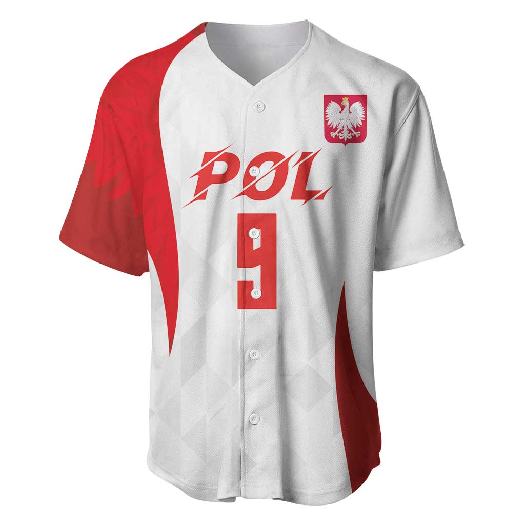 Custom Poland Volleyball Baseball Jersey Sporty Wings Style