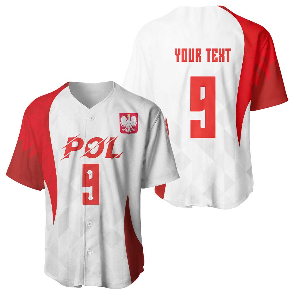 Custom Poland Volleyball Baseball Jersey Sporty Wings Style