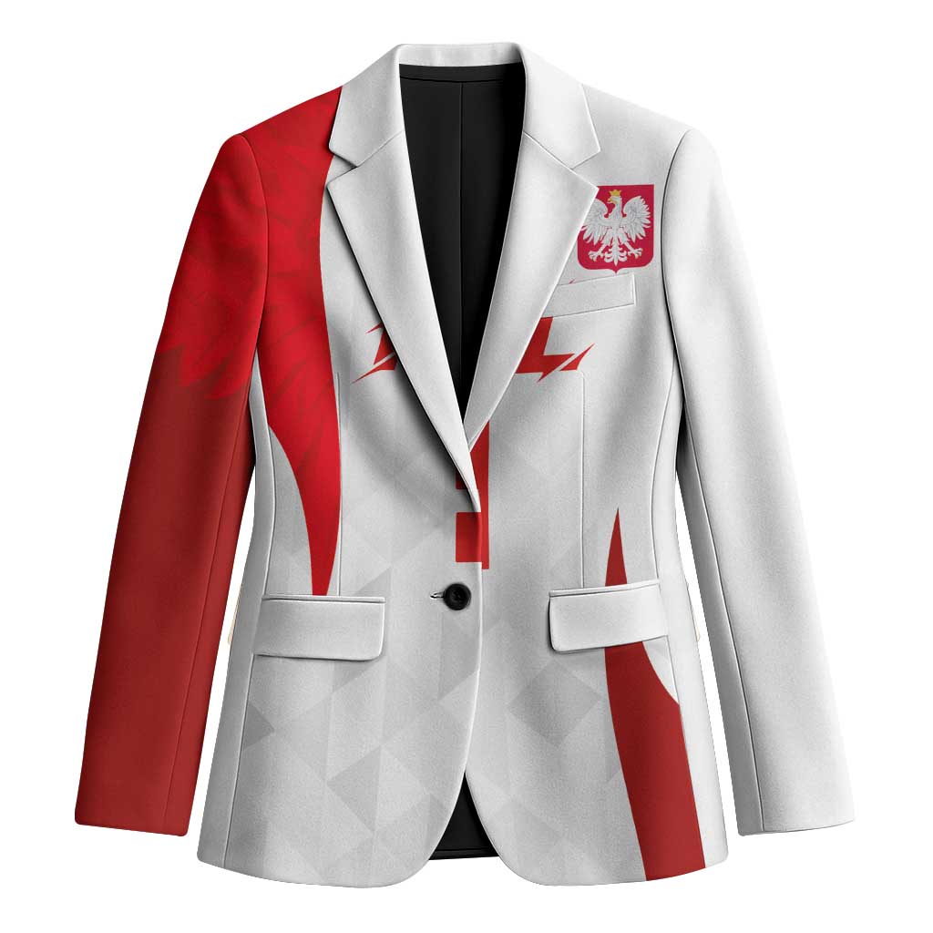 Custom Poland Volleyball Blazer Sporty Wings Style