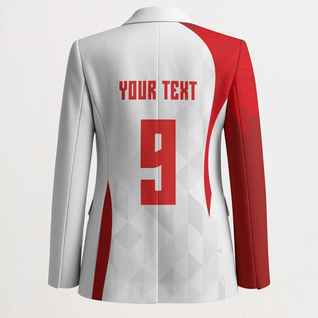 Custom Poland Volleyball Blazer Sporty Wings Style