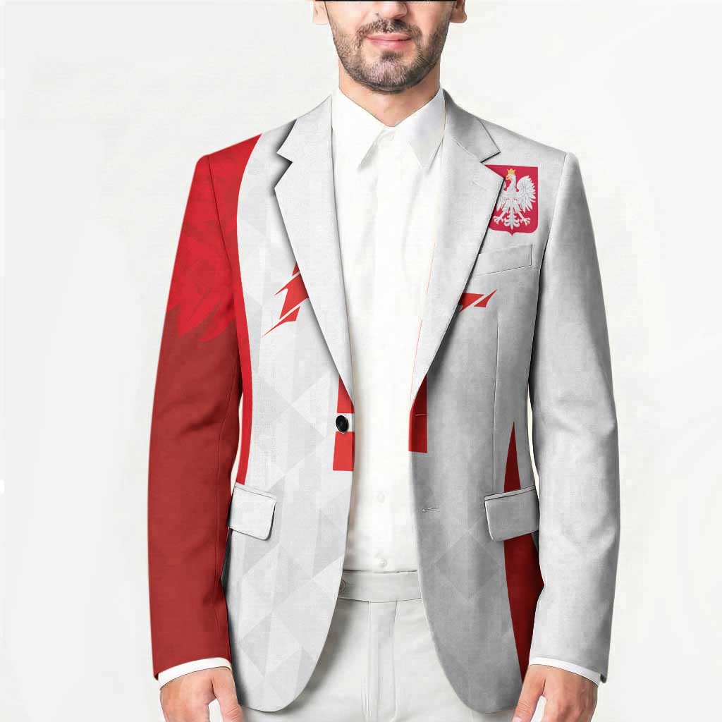 Custom Poland Volleyball Blazer Sporty Wings Style