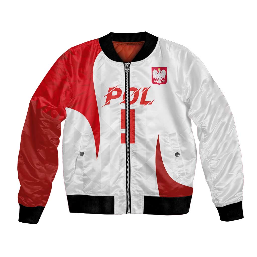 Custom Poland Volleyball Bomber Jacket Sporty Wings Style