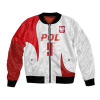 Custom Poland Volleyball Bomber Jacket Sporty Wings Style