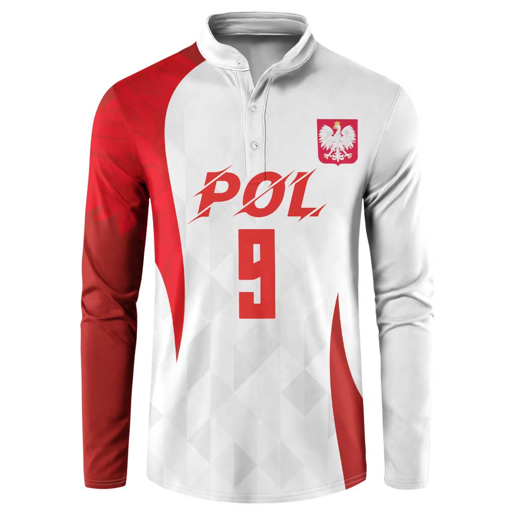 Custom Poland Volleyball Button Sweatshirt Sporty Wings Style