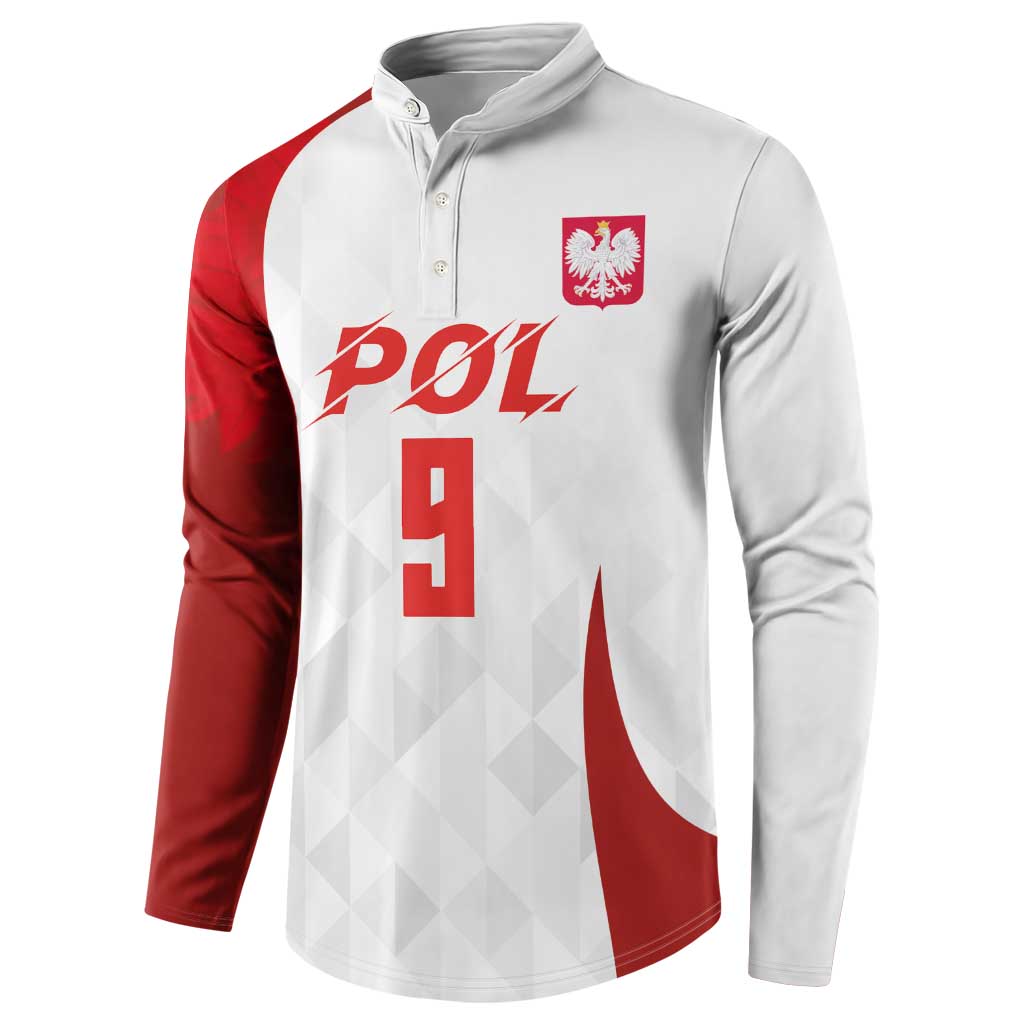 Custom Poland Volleyball Button Sweatshirt Sporty Wings Style