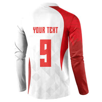 Custom Poland Volleyball Button Sweatshirt Sporty Wings Style