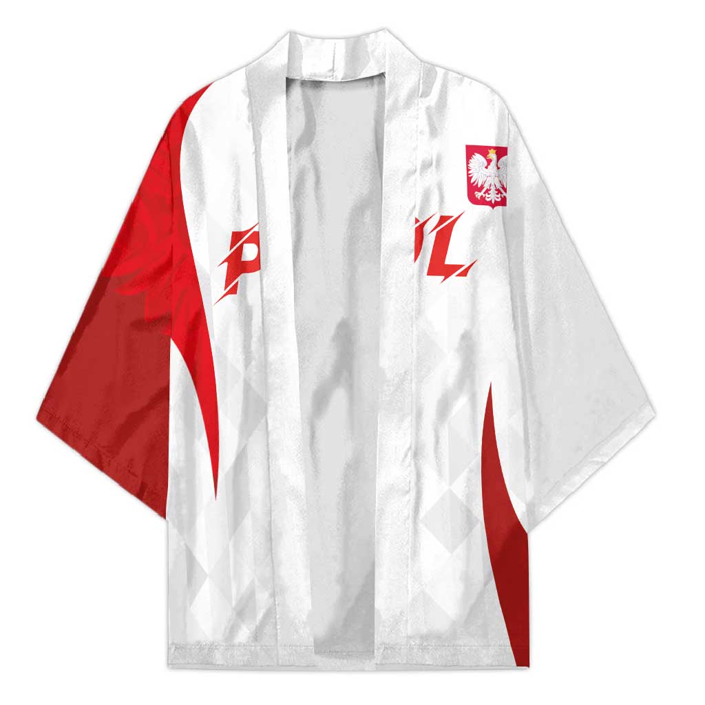 Custom Poland Volleyball Kimono Sporty Wings Style