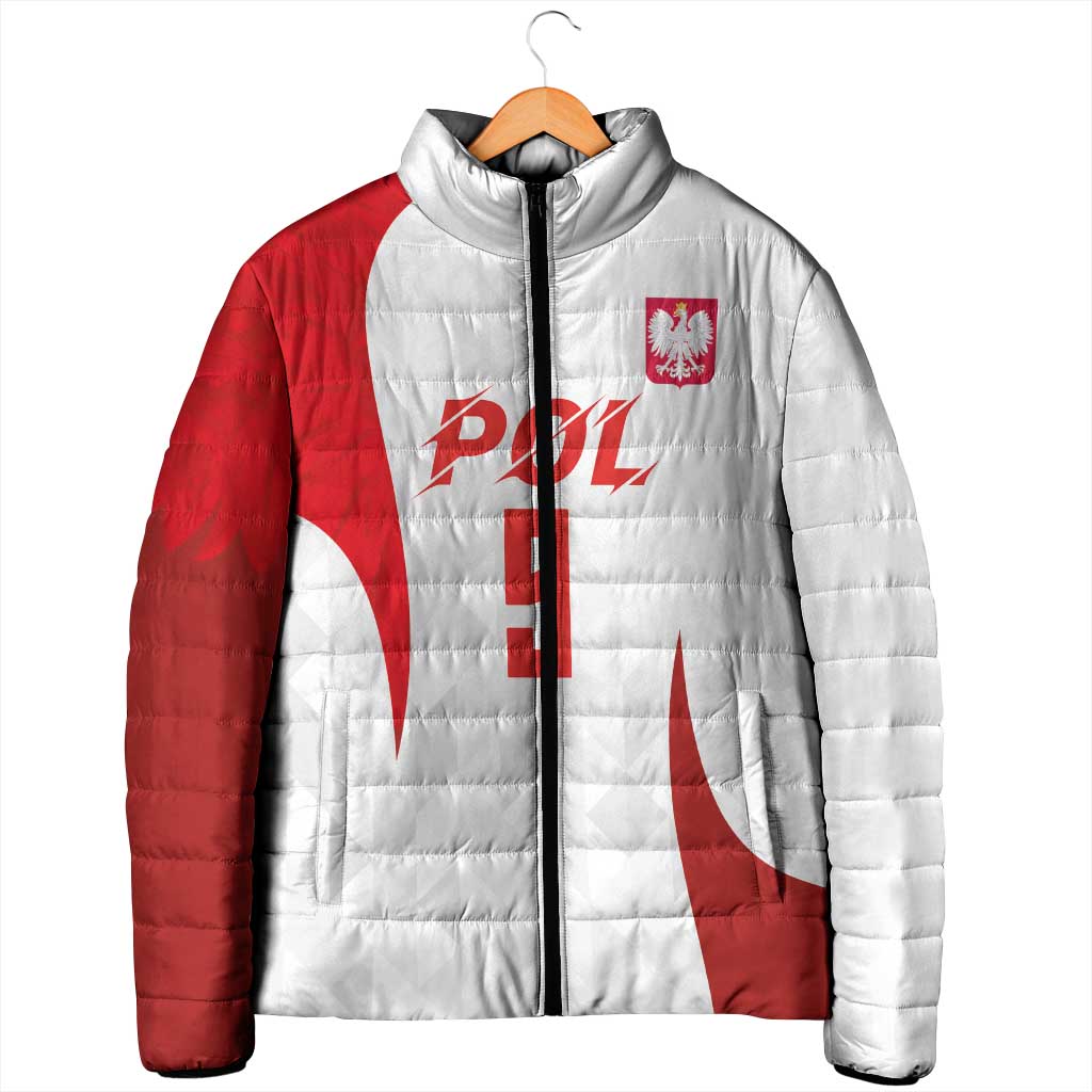 Custom Poland Volleyball Padded Jacket Sporty Wings Style