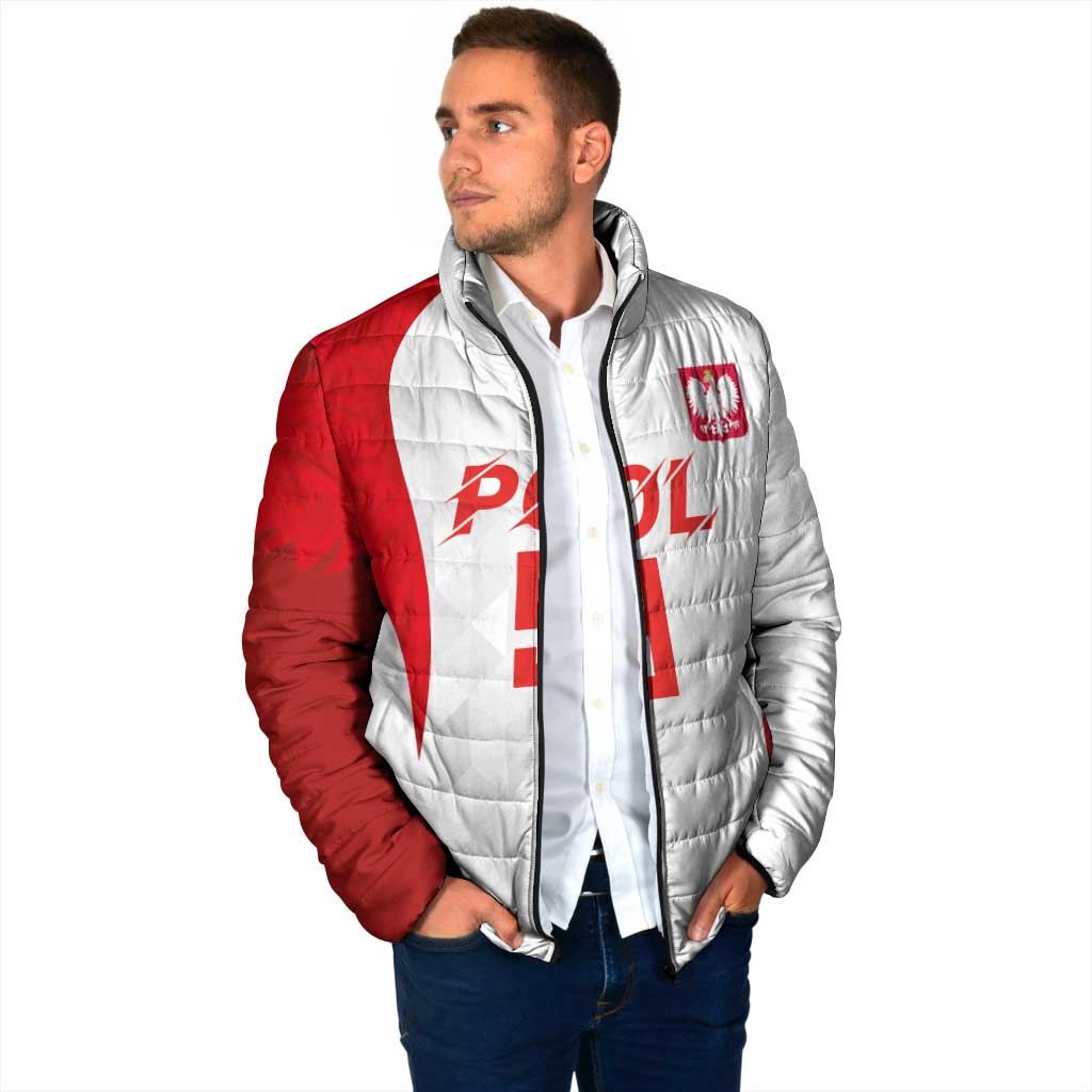Custom Poland Volleyball Padded Jacket Sporty Wings Style