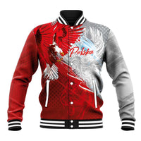 Poland Eagle and Winged Hussar Baseball Jacket Grunge Sporty Style