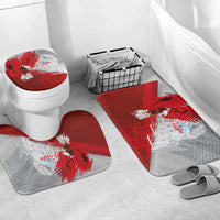 Poland Eagle and Winged Hussar Bathroom Set Grunge Sporty Style