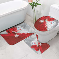 Poland Eagle and Winged Hussar Bathroom Set Grunge Sporty Style