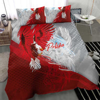 Poland Eagle and Winged Hussar Bedding Set Grunge Sporty Style
