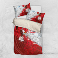 Poland Eagle and Winged Hussar Bedding Set Grunge Sporty Style