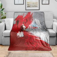 Poland Eagle and Winged Hussar Blanket Grunge Sporty Style