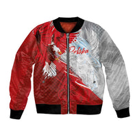 Poland Eagle and Winged Hussar Bomber Jacket Grunge Sporty Style