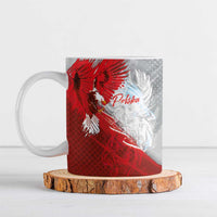 Poland Eagle and Winged Hussar Ceramic Mug Grunge Sporty Style