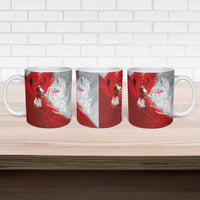 Poland Eagle and Winged Hussar Ceramic Mug Grunge Sporty Style