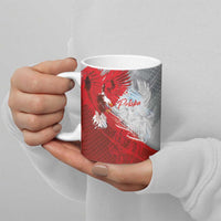 Poland Eagle and Winged Hussar Ceramic Mug Grunge Sporty Style