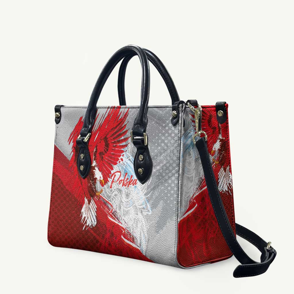 Poland Eagle and Winged Hussar Leather Bag Grunge Sporty Style