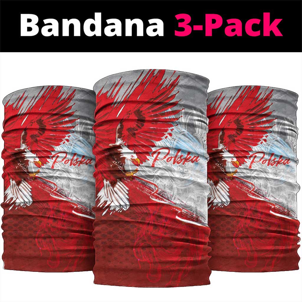 Poland Eagle and Winged Hussar Neck Gaiter Grunge Sporty Style