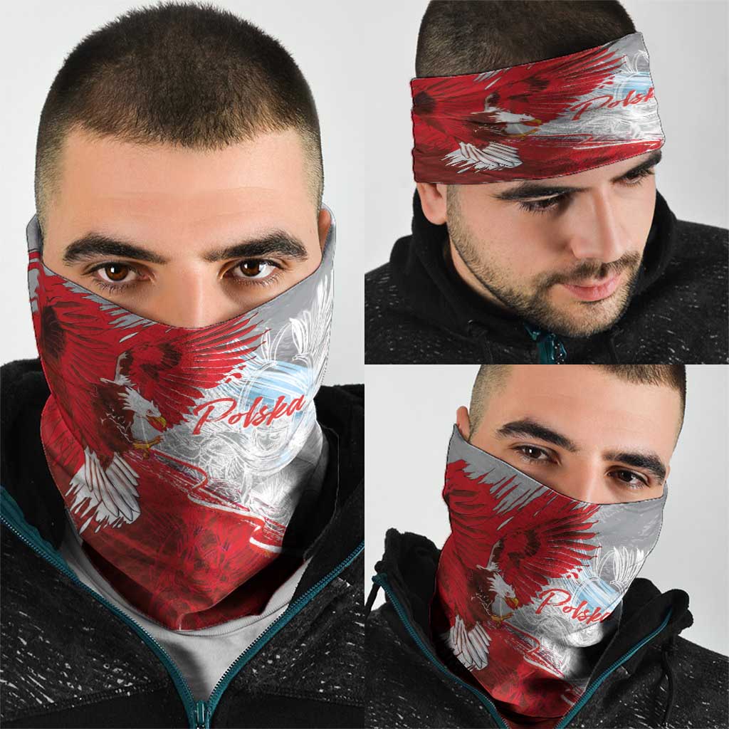 Poland Eagle and Winged Hussar Neck Gaiter Grunge Sporty Style