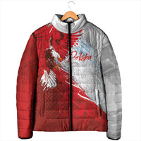 Poland Eagle and Winged Hussar Padded Jacket Grunge Sporty Style