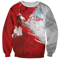 Poland Eagle and Winged Hussar Sweatshirt Grunge Sporty Style
