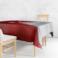 Poland Eagle and Winged Hussar Tablecloth Grunge Sporty Style