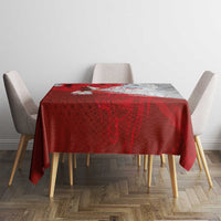 Poland Eagle and Winged Hussar Tablecloth Grunge Sporty Style