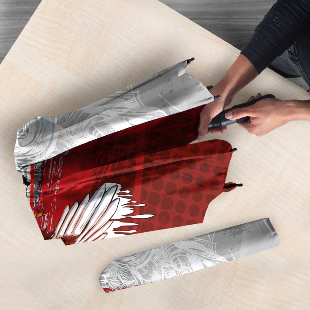 Poland Eagle and Winged Hussar Umbrella Grunge Sporty Style
