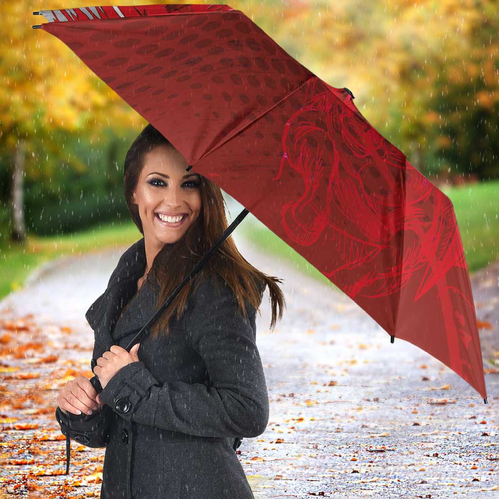 Poland Eagle and Winged Hussar Umbrella Grunge Sporty Style