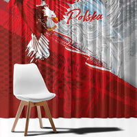 Poland Eagle and Winged Hussar Window Curtain Grunge Sporty Style