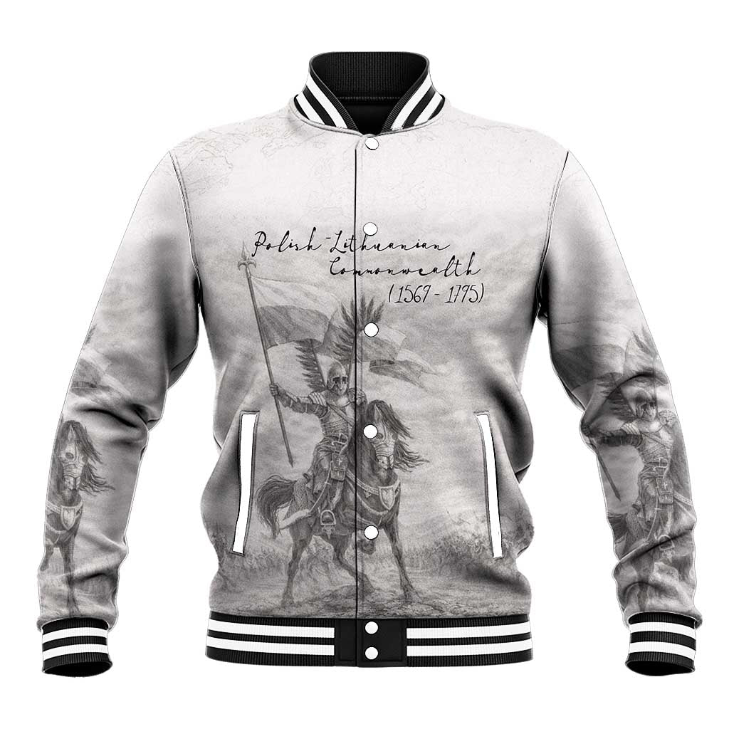Polish-Lithuanian Commonwealth Baseball Jacket Winged Hussars-Vintage Style