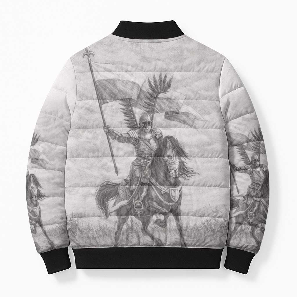 Polish-Lithuanian Commonwealth Bomber Puffer Jacket Winged Hussars-Vintage Style