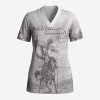 Polish-Lithuanian Commonwealth Scrub Top Winged Hussars-Vintage Style