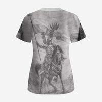 Polish-Lithuanian Commonwealth Scrub Top Winged Hussars-Vintage Style