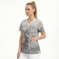 Polish-Lithuanian Commonwealth Scrub Top Winged Hussars-Vintage Style