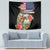 Kentucky Race For Rose 150th Tapestry Horseshoe With American Flag Vintage Style